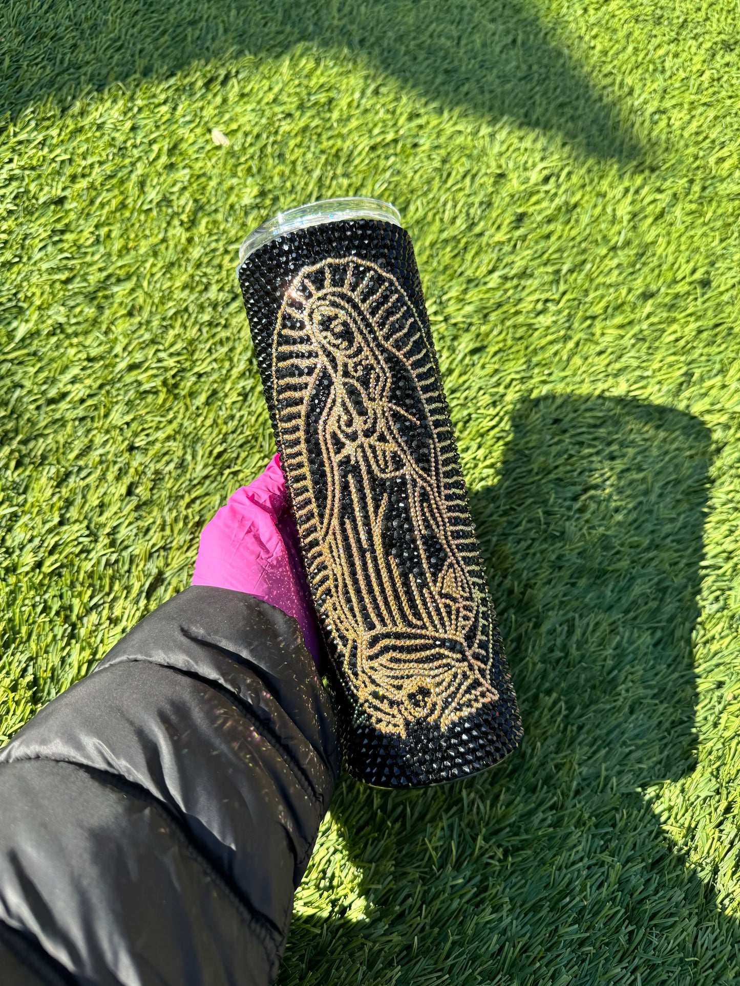 Black Virgencita 30oz tumbler