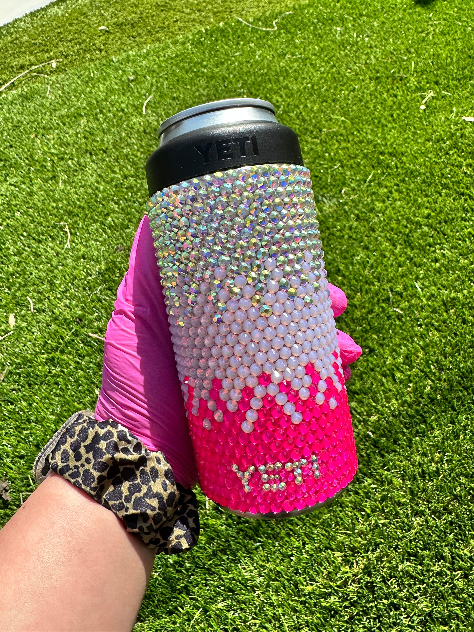 Ombré Yeti Skinny Can Cooler - blingedbyclara