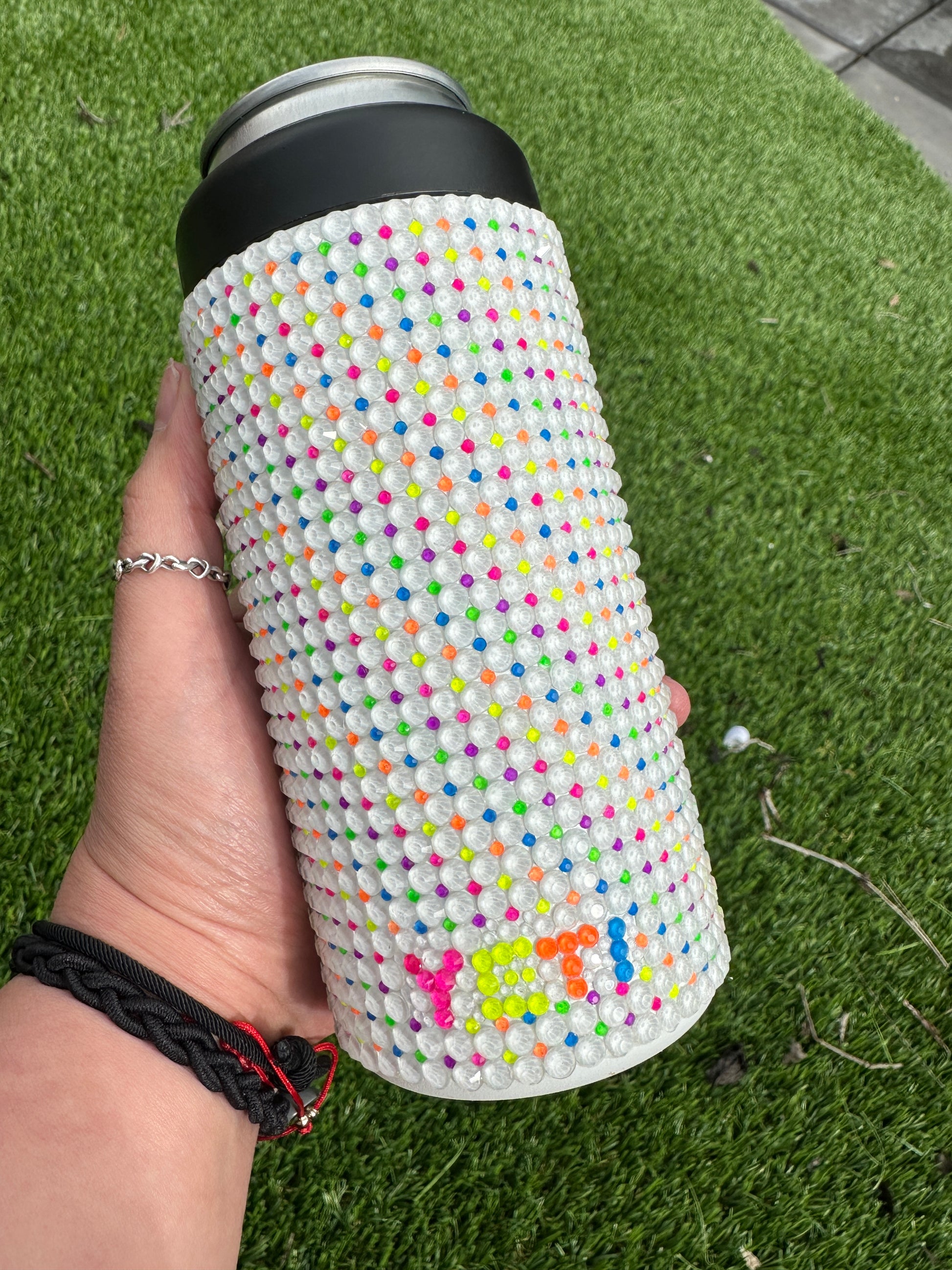 Yeti Skinny Can Cooler - blingedbyclara