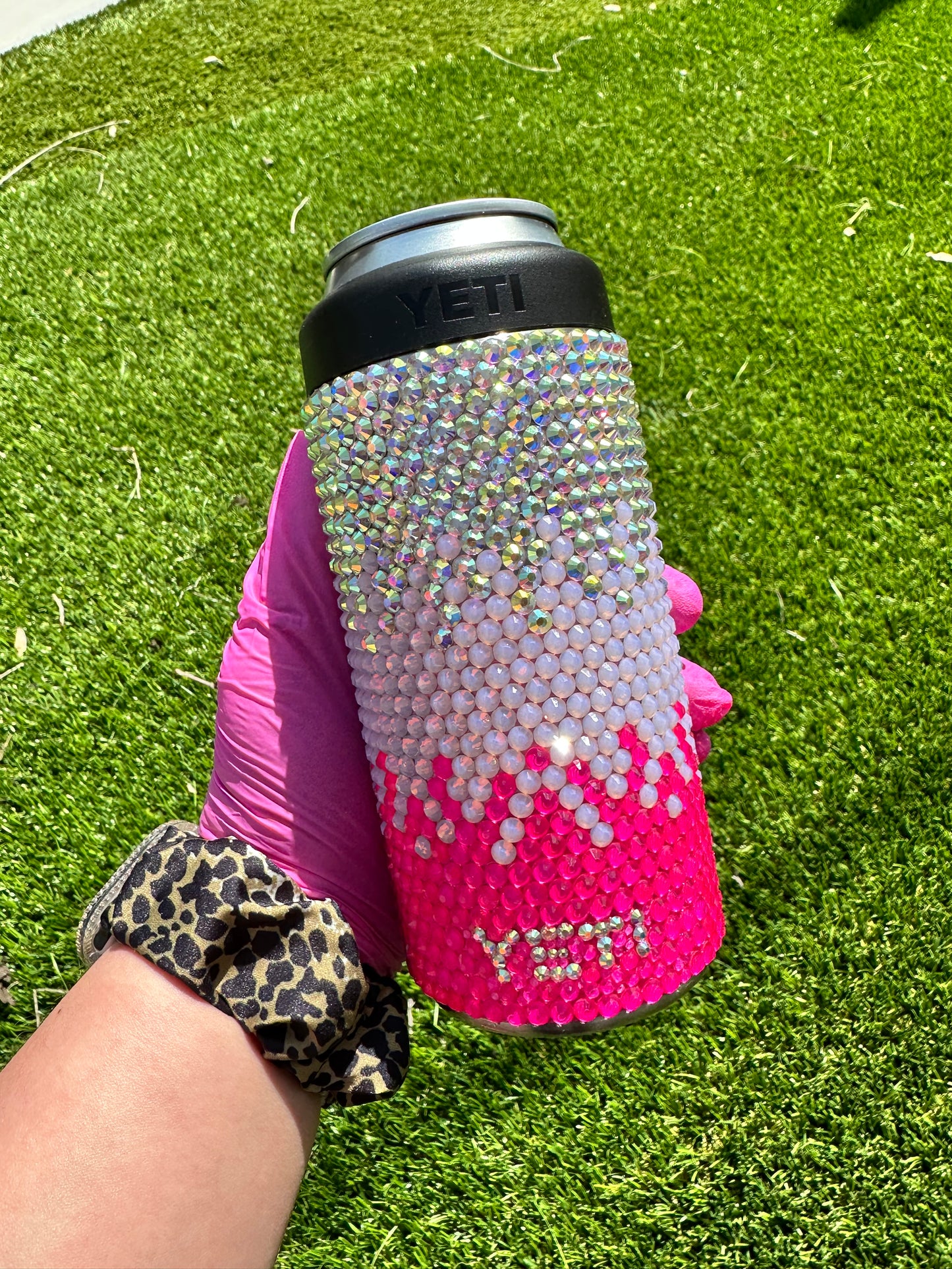 Ombré Yeti Skinny Can Cooler - blingedbyclara